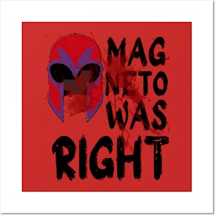 magneto was right Posters and Art